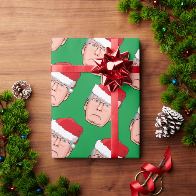 MITCH MCCONNELL CHRISTMAS WRAPPING PAPPER PRESENTPAPPER (Julgåva)