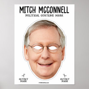 Mitch Mcconnell Costume Mask Poster