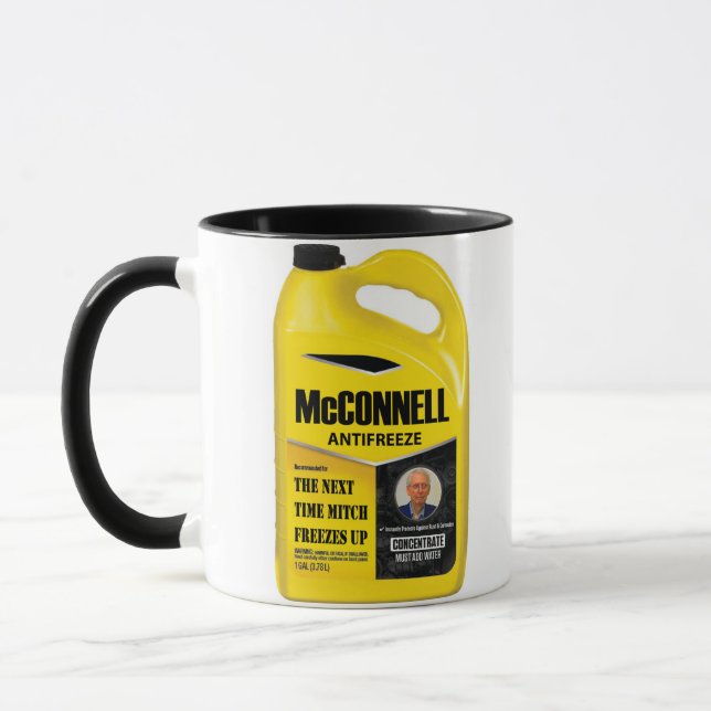 Mitch McConnell Freezes, 11 oz Mugg (Vänster)