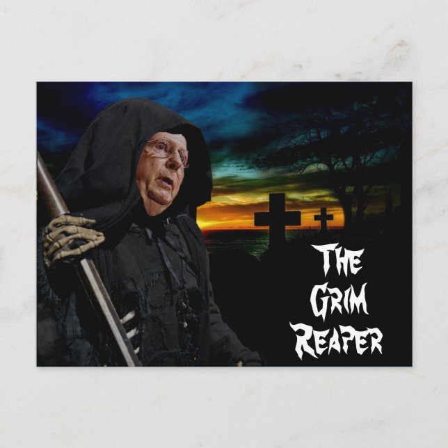 Mitch McConnell Grim Reaper Vykort (Framsida)