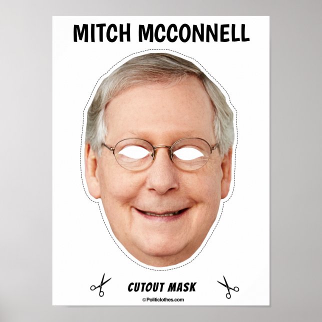 MITCH MCCONNELL Halloween Mask Poster (Framsidan)