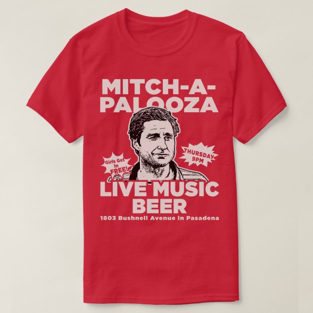 MitchAPalooza Flyer Dks T Shirt (Design framsida)