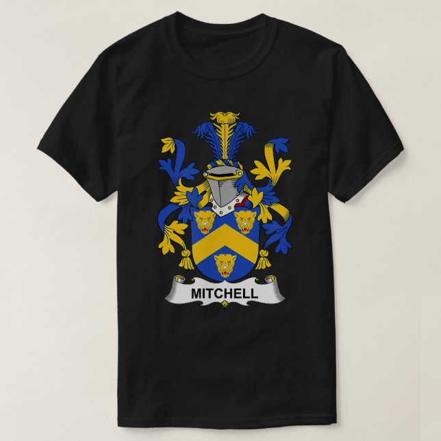 Mitchell Coat of Arms  Family Crest  T Shirt (Design framsida)