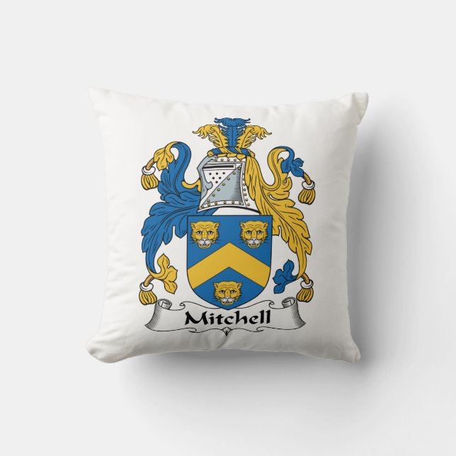 Mitchell familjevapen kudde (Framsida)