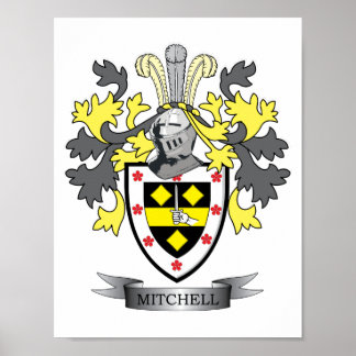 Mitchell Family Crest Jackar om Arm Poster