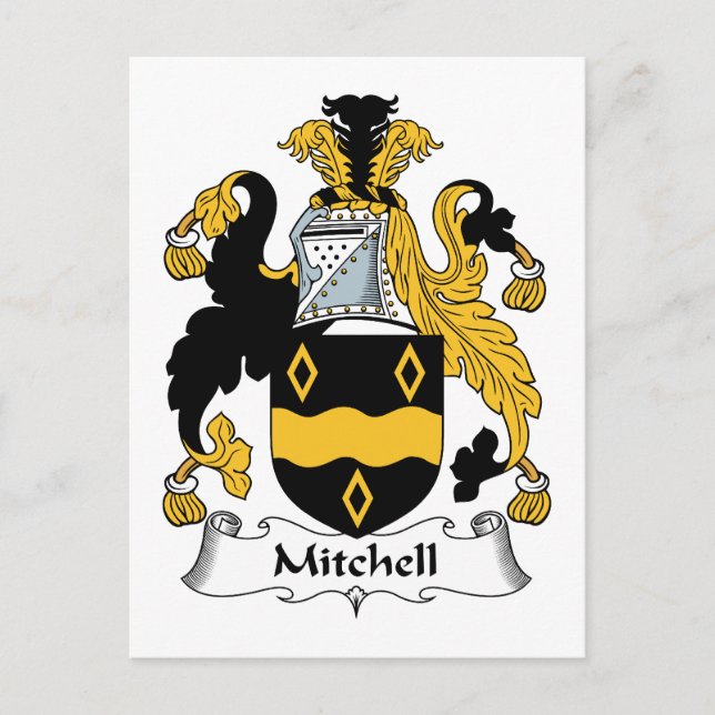 Mitchell Family Crest Vykort (Framsida)
