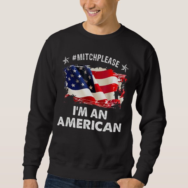 Mitchell I M. American MitchellSnälla, djup Lång Ärmad Tröja (Framsida)
