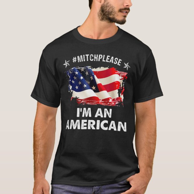 Mitchell I M. American MitchellSnälla, djup T Shirt (Framsida)