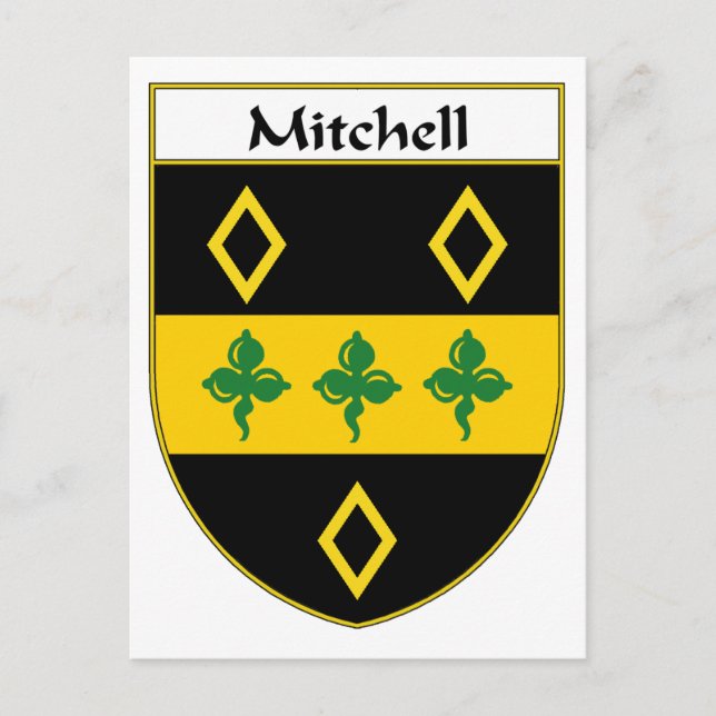 Mitchell Jackar Arm/Family Crest Vykort (Framsida)