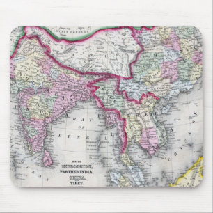 Mitchell karta Indien, Tibet, china & SE Asien Musmatta