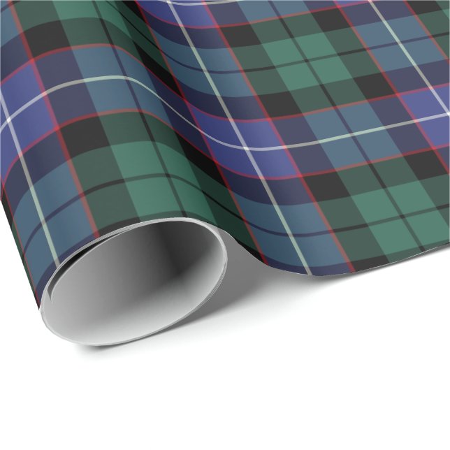 Mitchell Klan Tartan Presentpapper (Rullad Hörn)