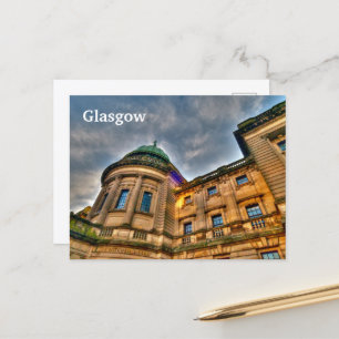 Mitchell Library, Glasgow, Skottland vykort