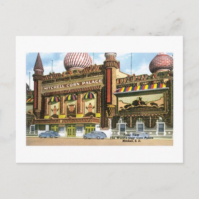Mitchell Maj Palace, Mitchell, SD Vykort (Framsida)