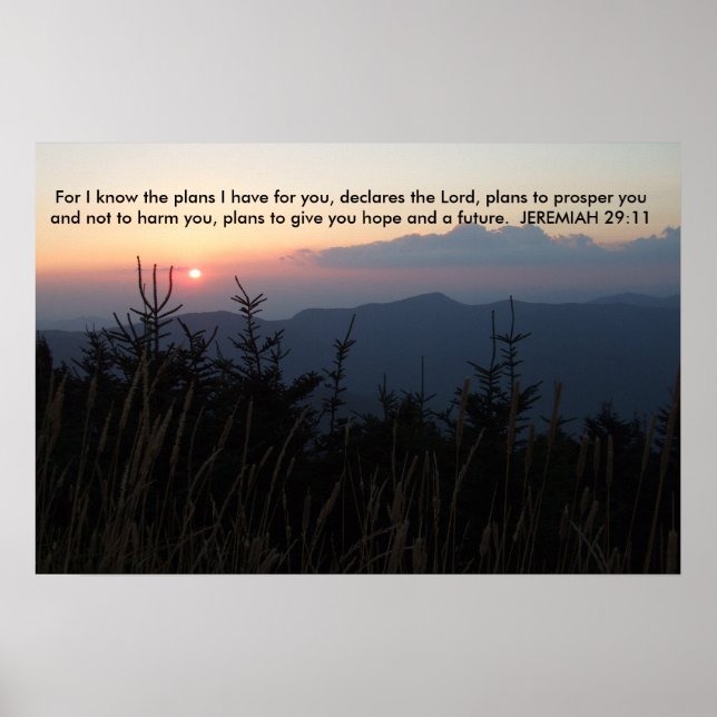 Mitchell North Carolina - Jeremiah 29:11 Poster (Framsidan)