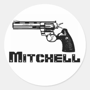 Mitchell! Runt Klistermärke