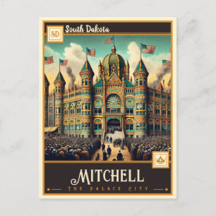 Mitchell, South Dakota VINTAGE Vykort