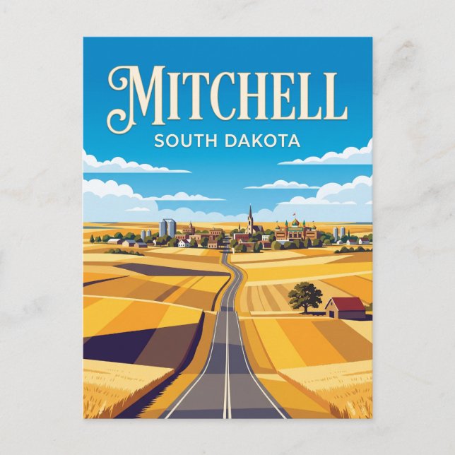 Mitchell South Dakota Vykort (Framsida)