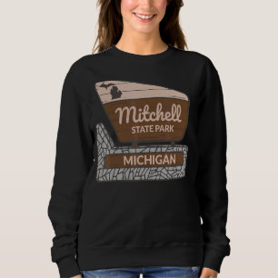 Mitchell State Park Michigan MI Välkomstskylt Vaca T Shirt