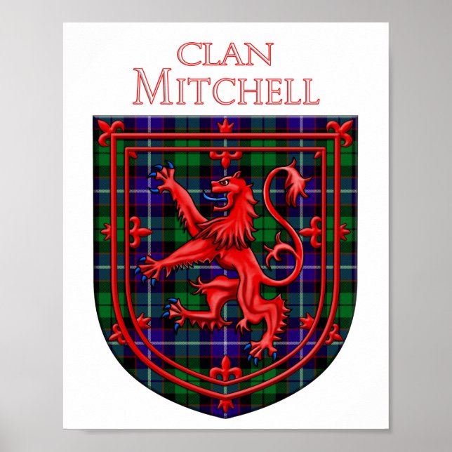 Mitchell Tartan Scottish Play Lejon Rampant Poster (Framsidan)