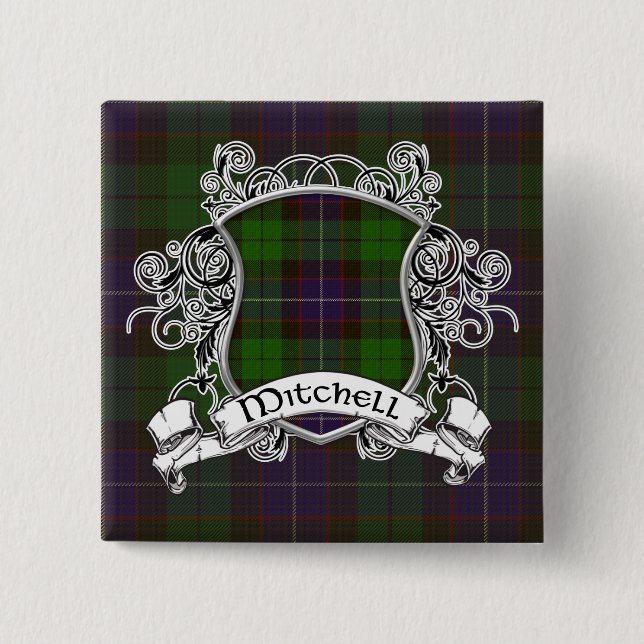 Mitchell Tartan Shield Knapp (Framsida)