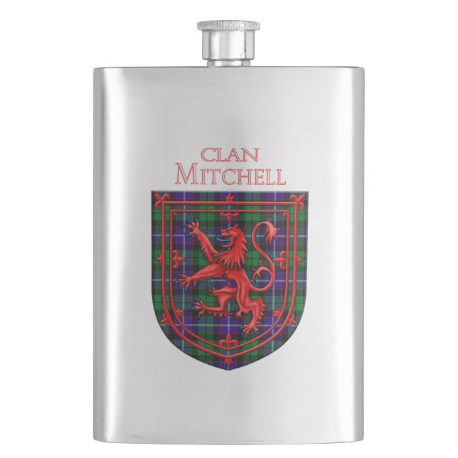 Mitchell Tartan skotsk rutig lejonuppror Fickplunta (Framsidan)