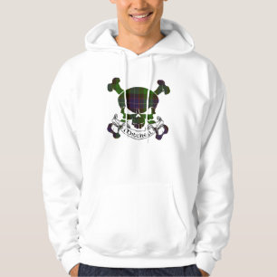 Mitchell Tartan Skull Sweatshirt Med Luva