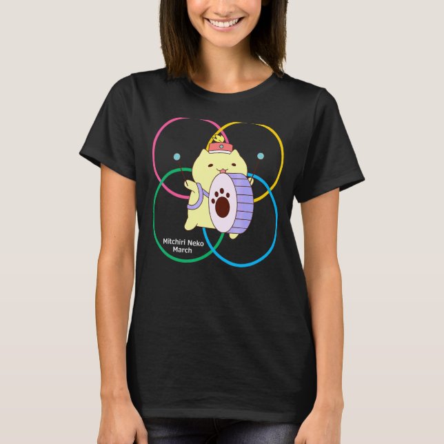 Mitchiri Neko March Circle4 T Shirt (Framsida)