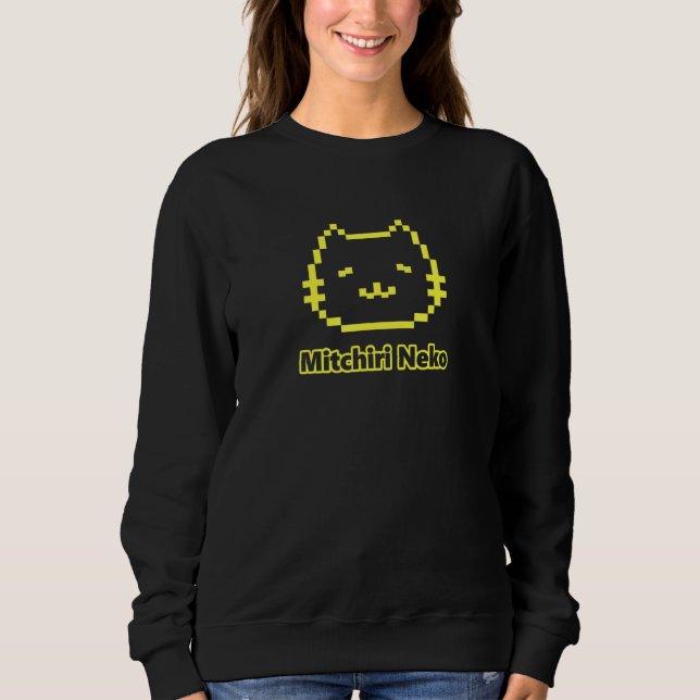 Mitchiri Neko Pixel 1 T Shirt (Framsida)