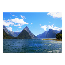 Miter Peak, Milford Ljud, Nya Zeeland Fototryck