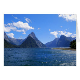 Miter Peak, Milford Ljud, NZ, kort