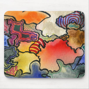 ’Mites and Tites’ Abstract Design Mousepad Musmatta