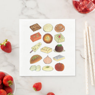 Mithai Indian Sweets Confectionery Desserts India Pappersservett