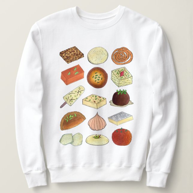 Mithai Indian Sweets Confectionery Desserts India T Shirt (Design framsida)