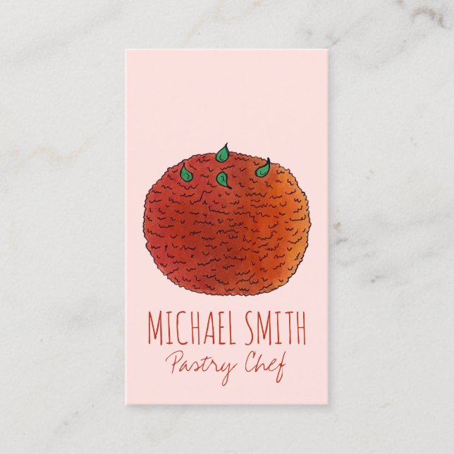 Mithai Indian Sweets Laddu Ladoo Pastry Chef Food Visitkort (Framsida)