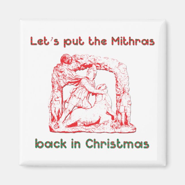 Mithras helgdag design magnet (Framsidan)