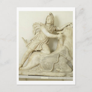 Mithras Sacrificing the Bull, Marble relief, Roman Vykort