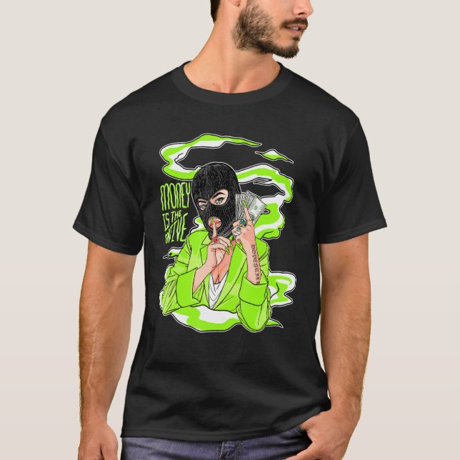 Mitm Graphic Tee Match Jordan 6 Electric Grönt (Framsida)