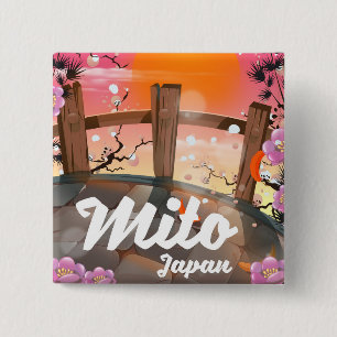 Mito Japan blommande affisch. Knapp