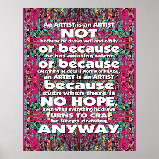 Mitochondri-Pop En artist är... Poster (Framsidan)