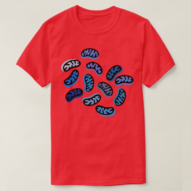 Mitochondria i Blue T Shirt (Design framsida)