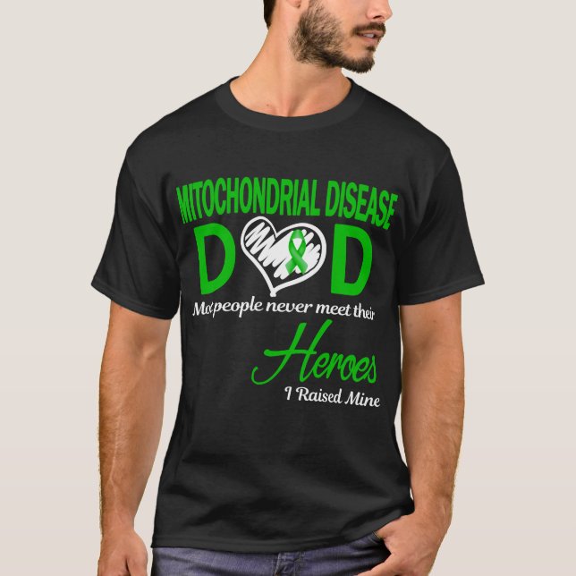 Mitokondriell sjukdom Pappa I upphöjt gruva T Shirt (Framsida)