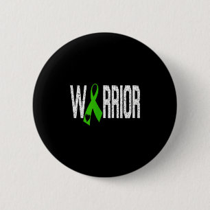 Mitokondriell sjukdom Warrior Heart Grönt band Knapp