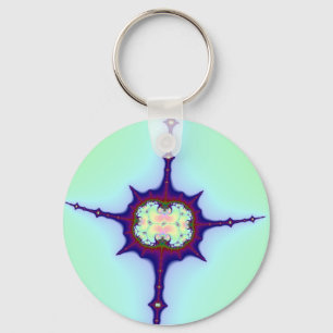 Mitosis Fractal Nyckelring