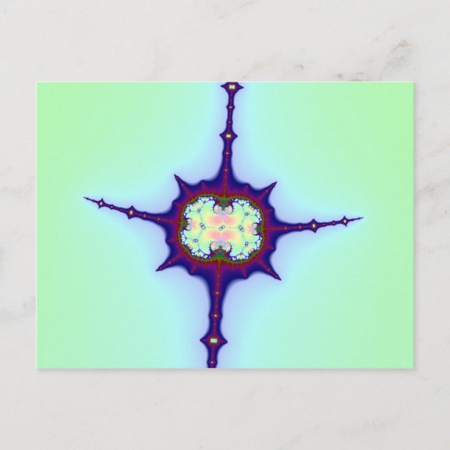 Mitosis Fractal Vykort (Framsida)