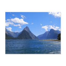 Mitre Peak, Milford Sound, NZ vykort