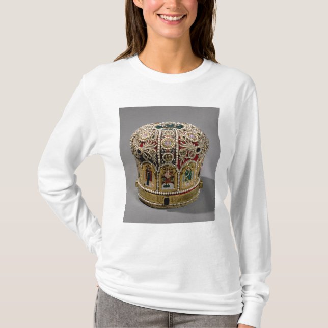 Mitrekronauppsättning med pärlor och dyrbart t-shirt (Framsida)
