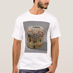 Mitrekronauppsättning med pärlor och dyrbart t shirt