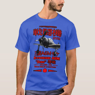 Mitsubishi A6M Zero A6M Fighter-flygplan T Shirt