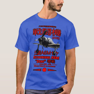 Mitsubishi A6M Zero A6M Fighter-flygplan T Shirt
