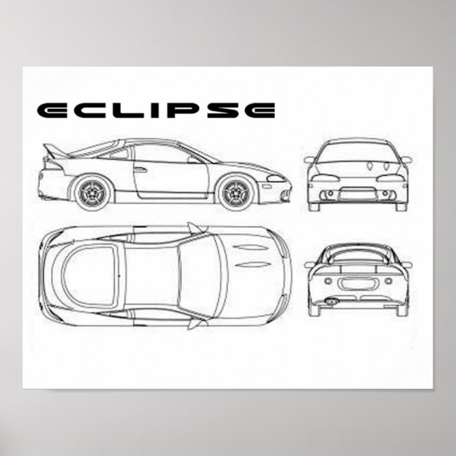 mitsubishi eclipse poster (Framsidan)